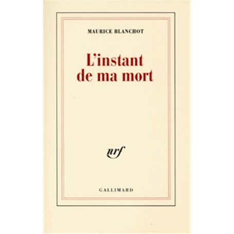 L'instant de ma mort