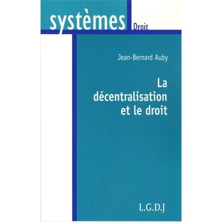 la décentralisation et le droit