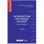 INTRODUCTION HISTORIQUE AU DROIT  - 4ÈME ÉDITION