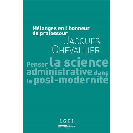 mélanges en l'honneur du professeur jacques chevallier