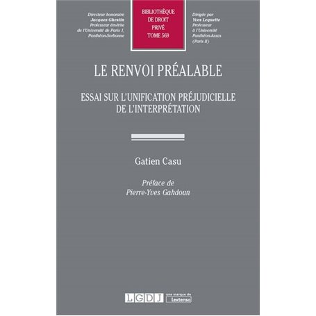 le renvoi préalable