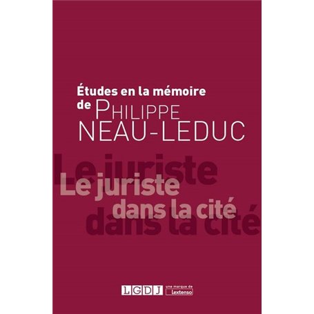 ETUDES A LA MEMOIRE DE PHILIPPE NEAU-LEDUC