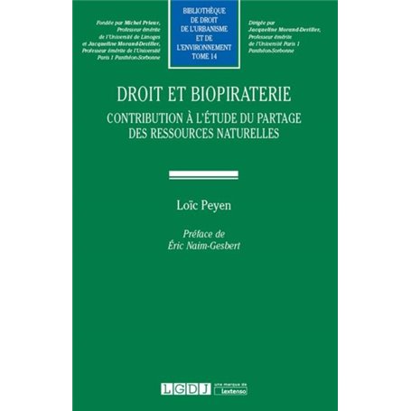 DROIT ET BIOPIRATERIE