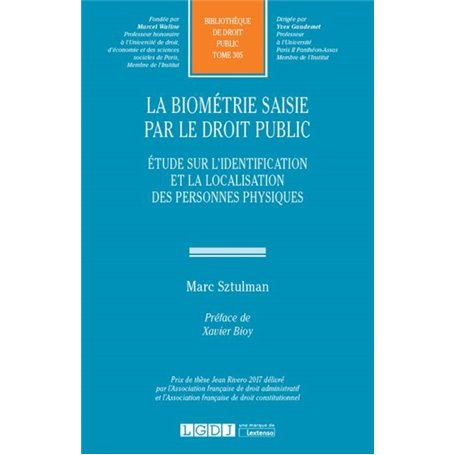LA BIOMETRIE SAISIE PAR LE DROIT PUBLIC