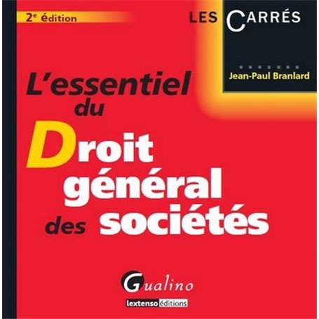l'essentiel du droit général des sociétés - 2ème édition