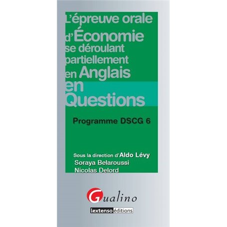 dscg 6 épreuve d'économie se déroulant partiellement en anglais en questions