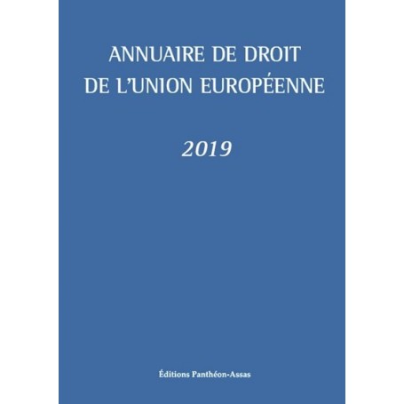 Annuaire de droit de l'Union européenne 2019