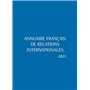Annuaire français de relations internationales 2021