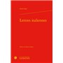Lettres italiennes