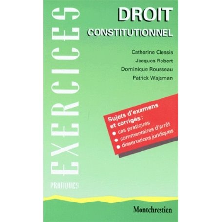 droit constitutionnel - 4ème édition