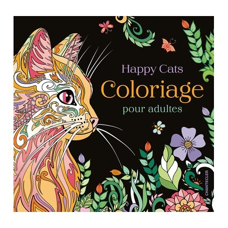 Happy Cats - coloriage pour adultes