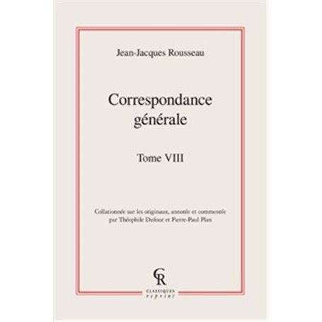 Correspondance générale