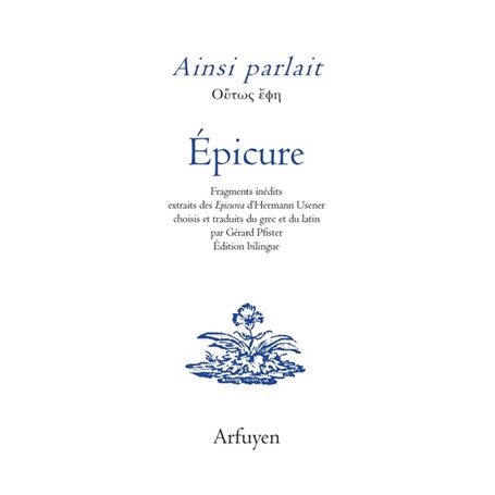 AINSI PARLAIT ÉPICURE