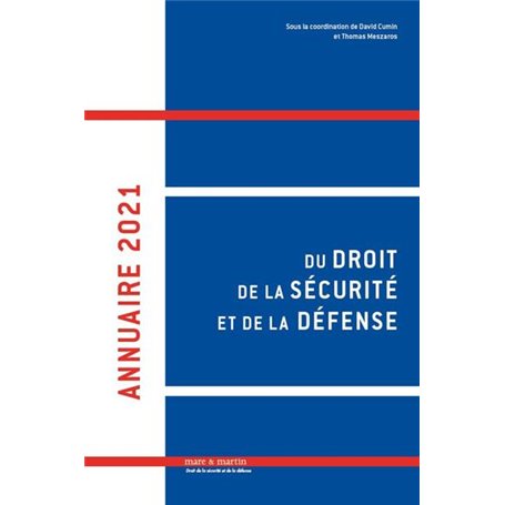 Annuaire 2021 du droit de la sécurité et de la défense