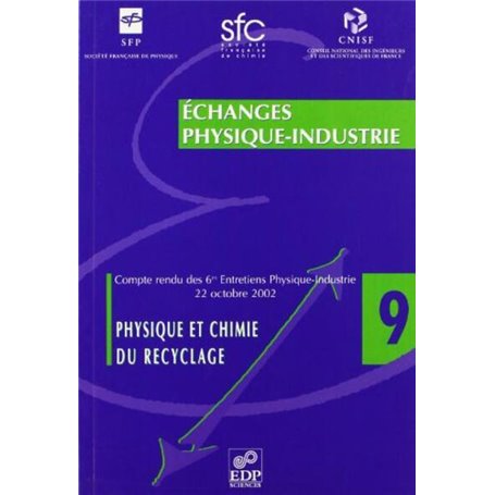 PHYSIQUE CHIMIE DU RECYCLAGE