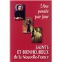 SAINTS ET BIENHEUREUX DE LA NOUVELLE-FRANCE