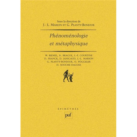 Phénoménologie et métaphysique