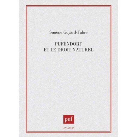 Pufendorf et le droit naturel