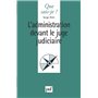 L'administration devant le juge judiciaire