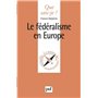 Le fédéralisme en Europe