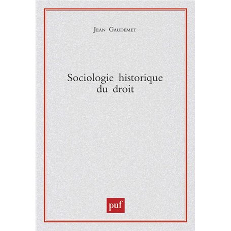 Sociologie historique du droit