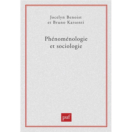 Phénoménologie et sociologie