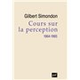 Cours sur la perception (1964-1965)