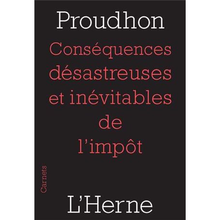consequences desastreuses et inevitables de l'impot