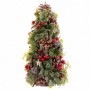 Décorations de Noël Rouge Multicouleur Plastique Foam Ananas Sapin de Noël 18 x 18 x 30 cm