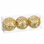 Boules de Noël Doré Plastique Polyfoam 10 x 10 x 10 cm (3 Unités)