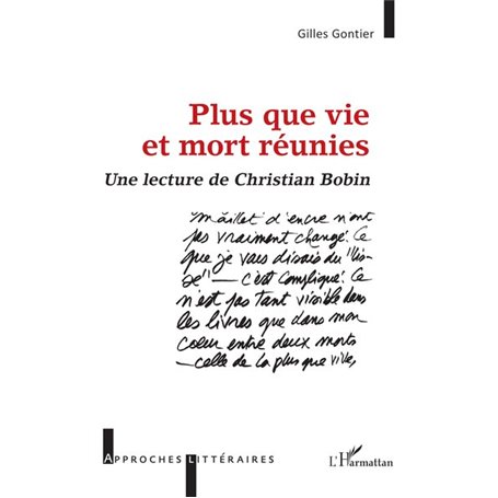 Plus que vie et mort réunies