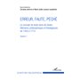 Erreur, faute, péché (Volume 1)
