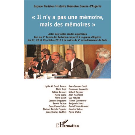 Il n'y a pas une mémoire, mais des mémoires