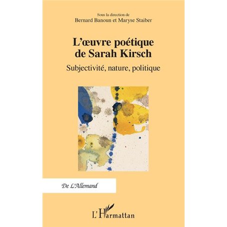 L'œuvre poétique de Sarah Kirsch