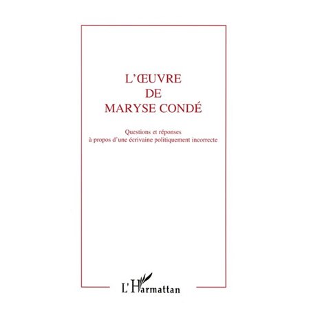 L'oeuvre de Maryse Condé