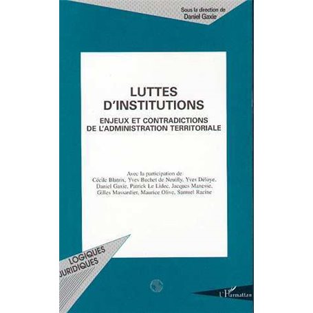 LUTTES D'INSTITUTIONS