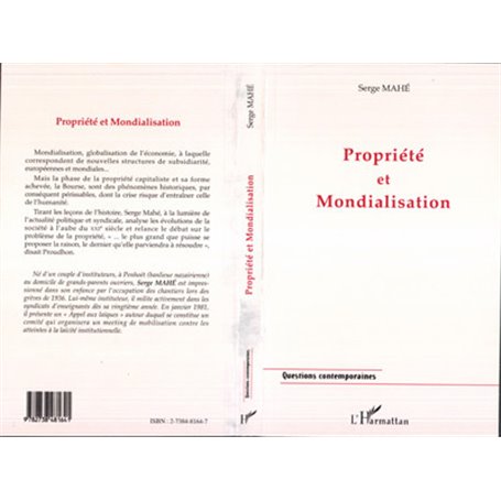 PROPRIETE ET MONDIALISATION