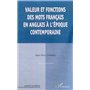 VALEURS ET FONCTIONS DES MOTS FRANCAIS EN ANGLAIS A L'EPOQUE CONTEMPORAINE