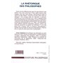 LA RHÉTORIQUE DES PHILOSOPHES