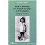 RECIT EN HOMMAGE AUX FRANÇAIS AU TEMPS DE L'OCCUPATION