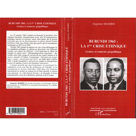 Burundi 1965 : la 1ère crise ethnique