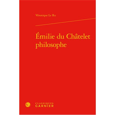 Émilie du Châtelet philosophe