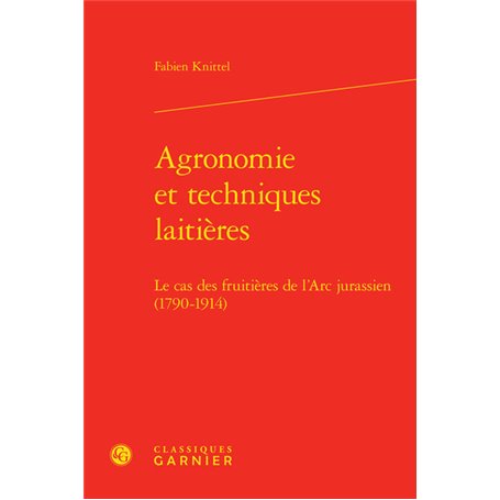 Agronomie et techniques laitières