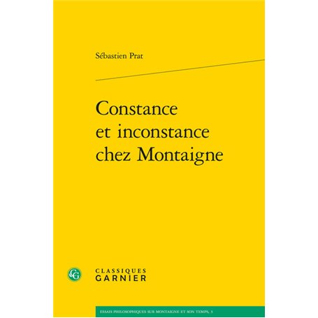 Constance et inconstance chez Montaigne