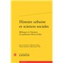 Histoire urbaine et sciences sociales