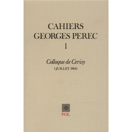 Cahiers Georges Perec