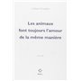 Les animaux font toujours l'amour de la même manière