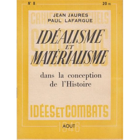 Idéalisme et matérialisme