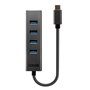 Hub USB LINDY 43325 Gris