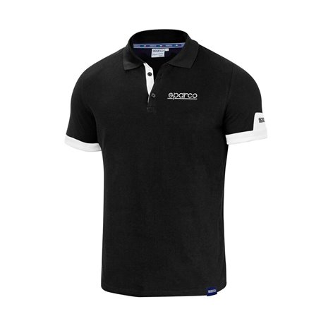 Polo à manches courtes Sparco S01322NR2M Noir M